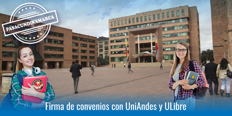 Estudiantes de las universidades Libre y de Los Andes podrán adelantar prácticas laborales en la Gobernación de Cundinamarca