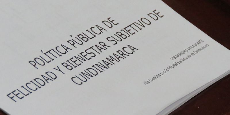 Una política pública que apuesta a la felicidad y bienestar de los cundinamarqueses




























