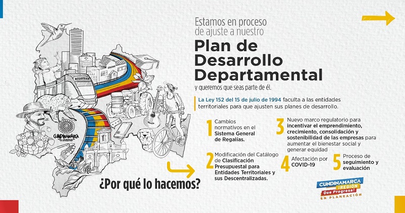 Gobierno Departamental ajusta su Plan de Desarrollo e invita a los cundinamarqueses a contribuir con sus aportes