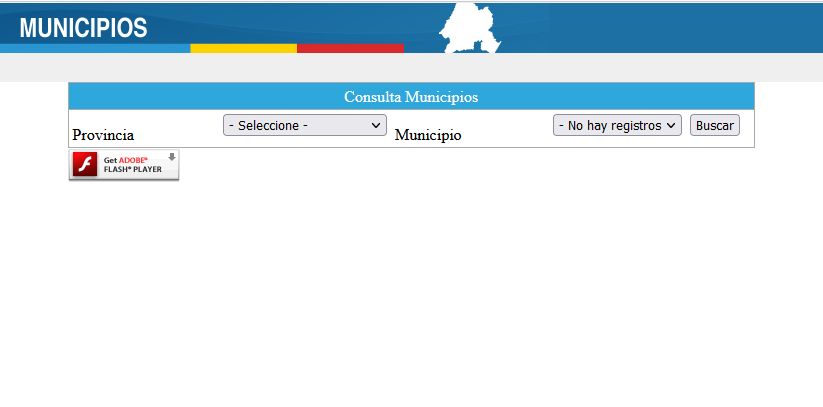 Imagen: Aplicación Municipios