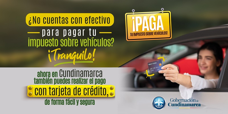 Recuerde que ahora puede pagar con tarjeta de crédito el impuesto sobre vehículos  
