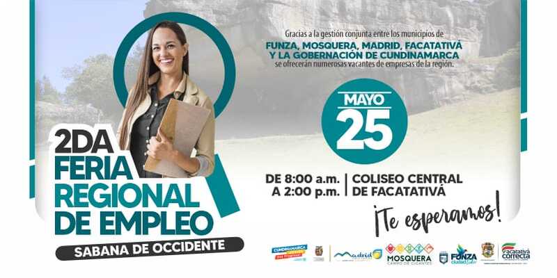 Cerca de 70 empresas ofrecen empleos en la Segunda Feria Regional de Empleo en Sabana Occidente
