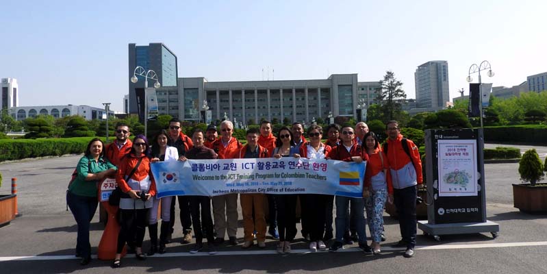Docentes de IED rurales de Cundinamarca, de inmersión en Corea del Sur 