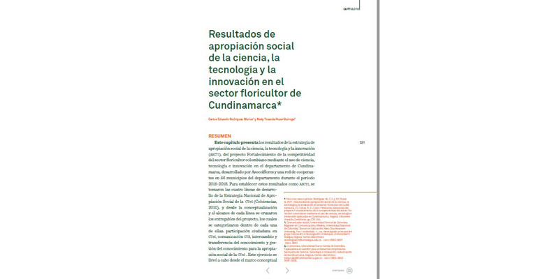 Primera publicación de investigación científica para el fortalecimiento del sector floricultor colombiano


