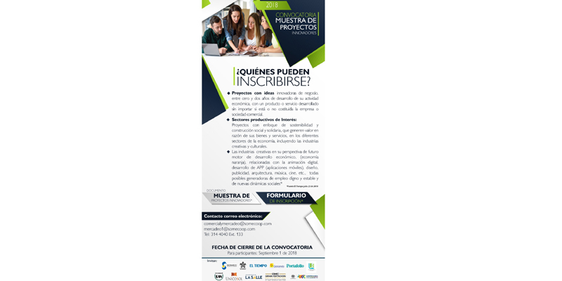 Apoyo a propuestas innovadoras de negocios en Bogotá y Cundinamarca

