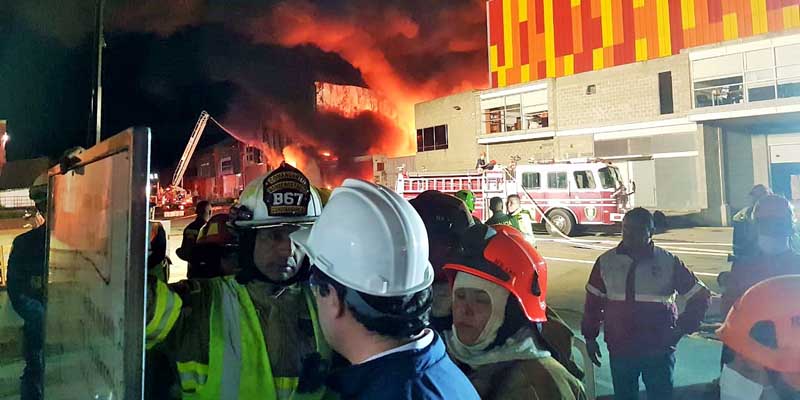 Evaluación de daños e inspección técnica tras incendio estructural en el parque industrial Celta de Funza
































