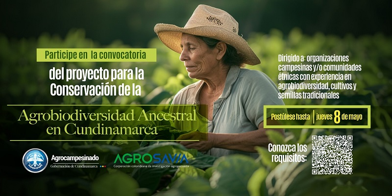 Inicia la convocatoria para la conservación de la Agrobiodiversidad Ancestral en Cundinamarca

