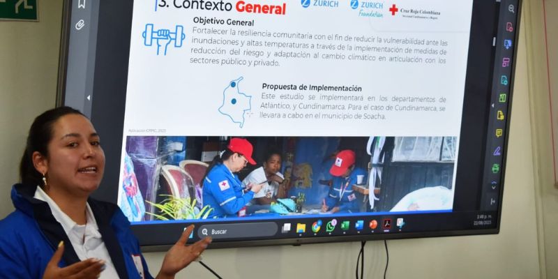 Cruz Roja y Gobernación de Cundinamarca unen esfuerzos para preparar a Soacha frente al cambio climático
