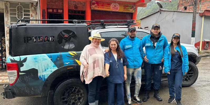 85 perros y gatos afectados por la emergencia invernal en Quetame reciben atención