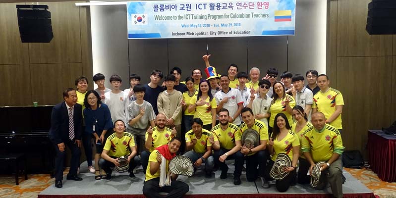Docentes de IED rurales de Cundinamarca, de inmersión en Corea del Sur 