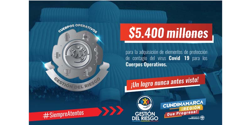 $5.400 millones del Sistema General de Regalías para cuerpos operativos de Cundinamarca






