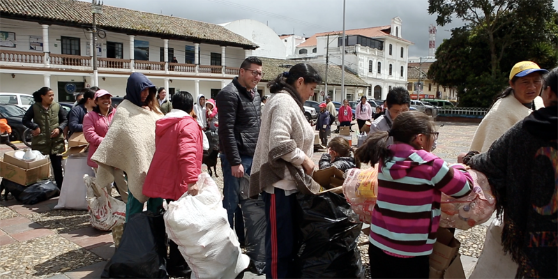 ‘Cambio verde’ entregó alimentos frescos por material reciclable en Chocontá