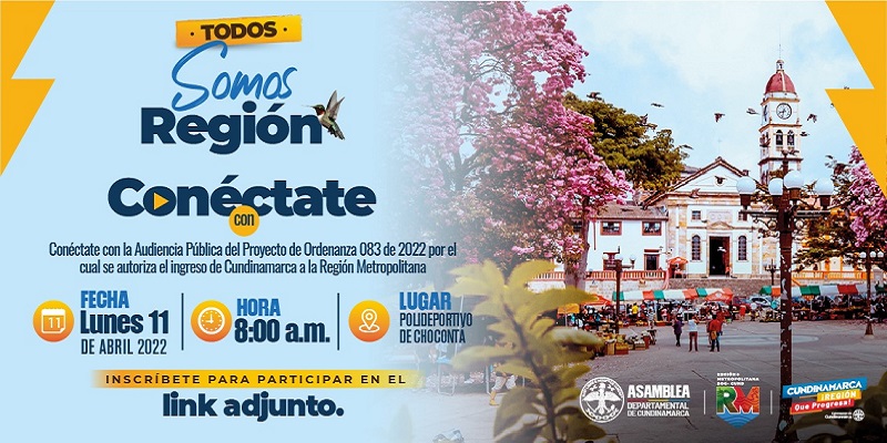Primera audiencia pública en Cundinamarca sobre Región Metropolitana