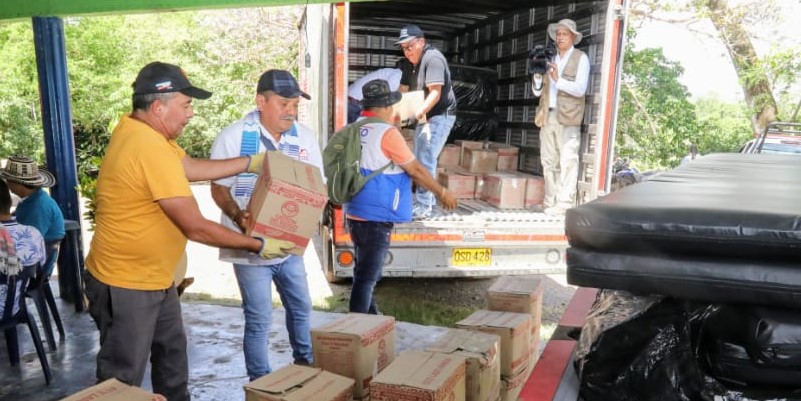 Gobierno departamental mitiga situación de familias damnificadas de Yacopí  
