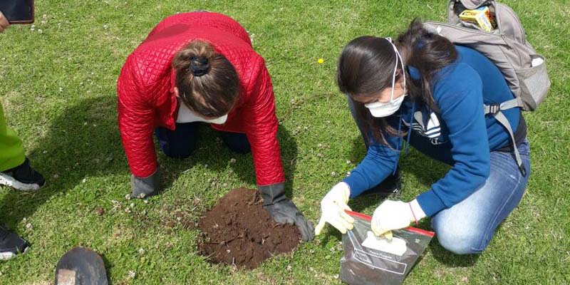 Primera medición ambiental de suelos para determinar presencia de asbesto  


























