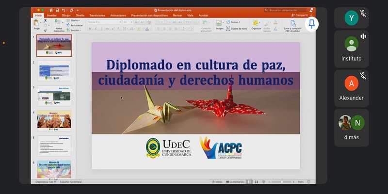 Diplomado en cultura de paz, ciudadanía y derechos humanos