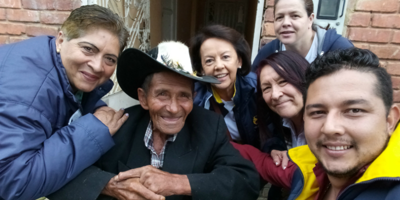 Grupo de abuelos en condición de abandono fue atendido por los Guardianes de la Felicidad