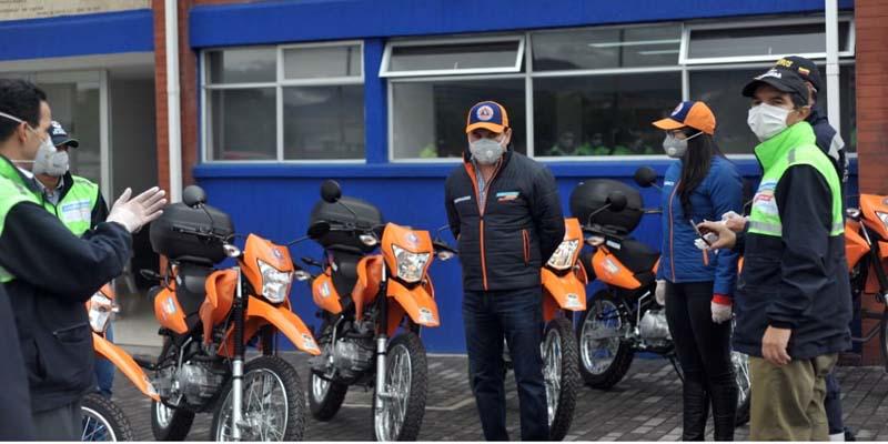 Motos y uniformes fortalecen  trabajo de organismos de socorro en Cundinamarca