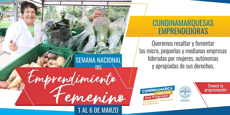 En Cundinamarca inicia la “Semana del Emprendimiento Femenino”







