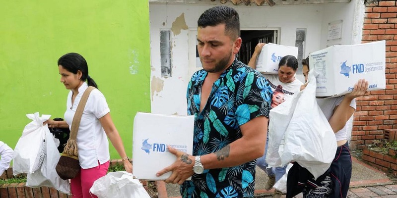 Se entregan ayudas humanitarias a 210 familias de Nocaima, Villeta y San Francisco afectadas por las lluvias
