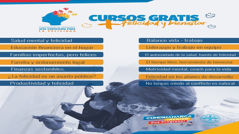 La Alta Consejería para la Felicidad ofrece cursos gratuitos en liderazgo y finanzas