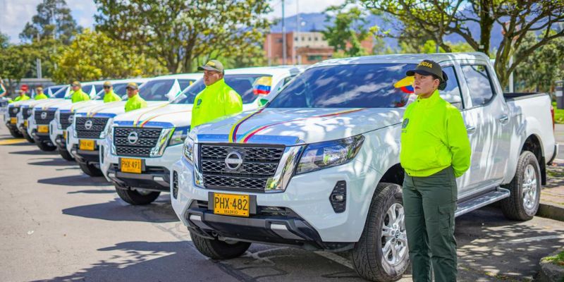 Cundinamarca completa $41.500 millones de inversión para modernizar el parque automotor de la Fuerza Pública
