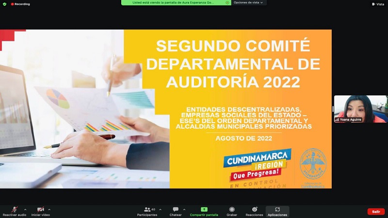 Sesionó el Segundo Comité Departamental de Auditoría 2022











