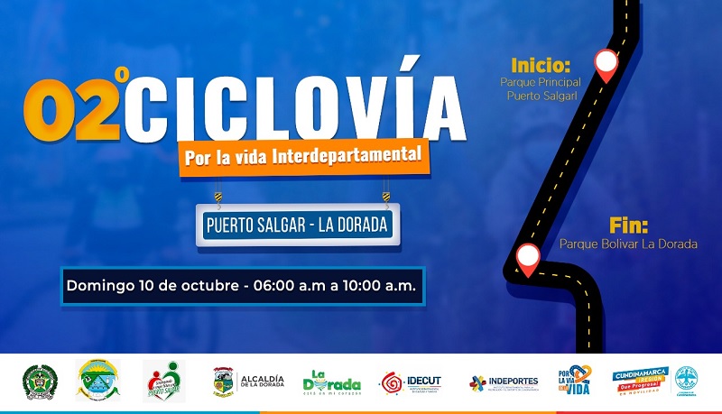 Cundinamarca y Caldas unidos en "Ciclovía Interdepartamental por la Vida"