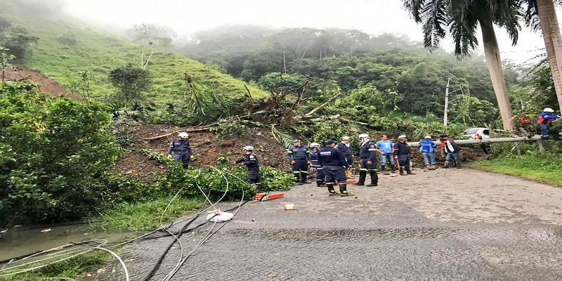 Una persona fallecida y 15 familias evacuadas deja un deslizamiento de tierra en el municipio de La Palma 