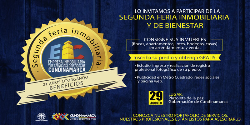 II Feria Inmobiliaria en la Gobernación de Cundinamarca






