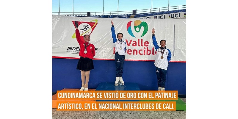 Cundinamarca se vistió de oro en Nacional interclubes de patinaje artístico