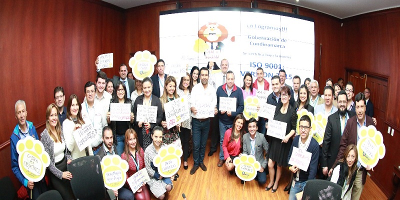 La Gobernación de Cundinamarca se certifica en ISO 9001, versión 2015