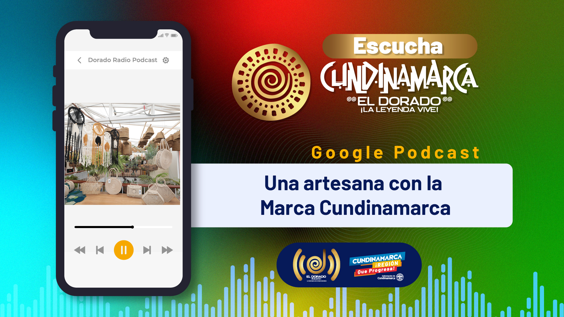 Una artesana con la Marca Cundinamarca