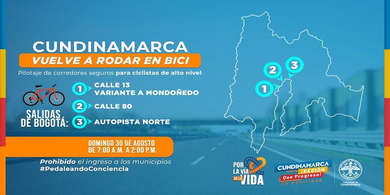 Pilotaje de tramos para ciclismo de alto rendimiento en Cundinamarca