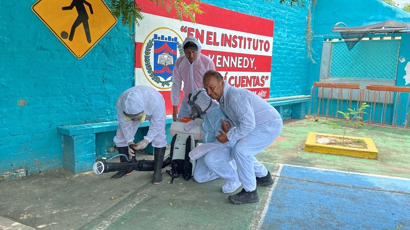 Fumigación anti-dengue llega a barrios y colegios de Girardot