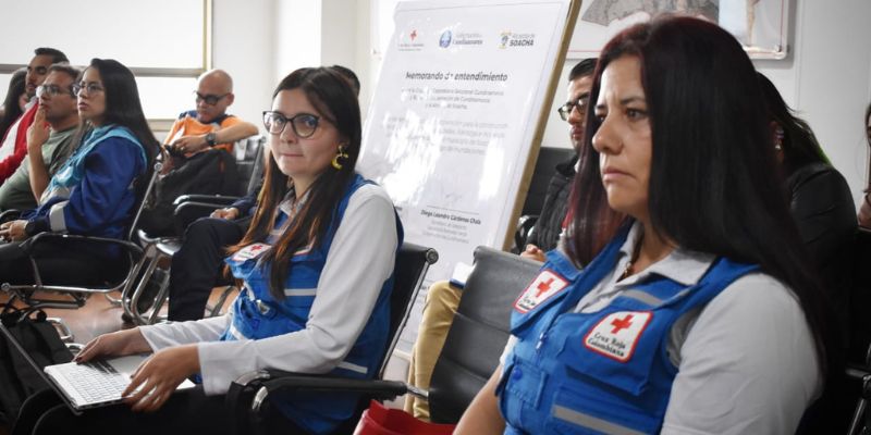 Cruz Roja y Gobernación de Cundinamarca unen esfuerzos para preparar a Soacha frente al cambio climático