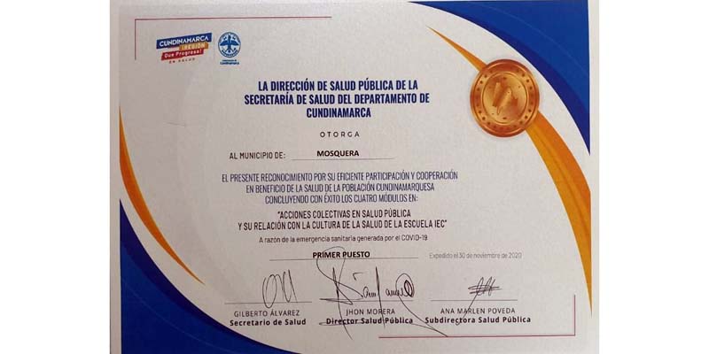 Cundinamarca presenta ganadores del ranking de desempeño municipal de IEC













