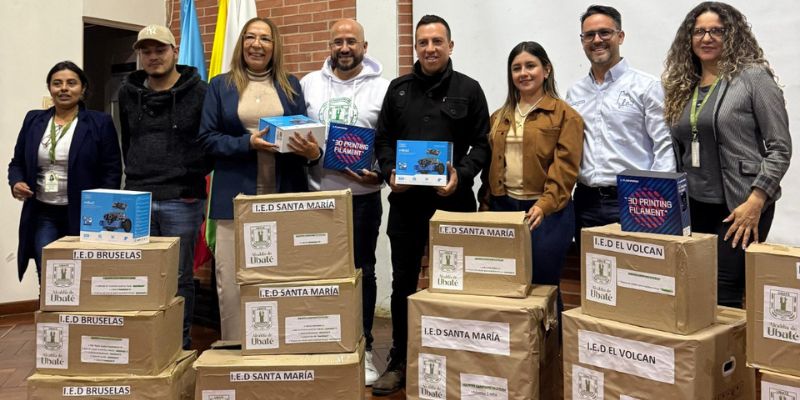 Cuatro colegios de Ubaté abren sus aulas a la robótica y la innovación