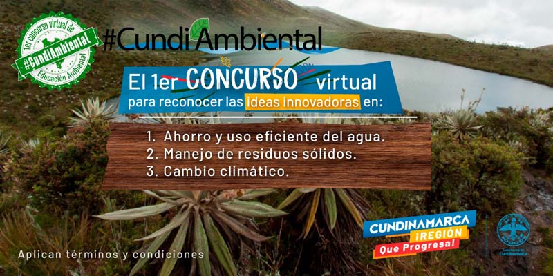 Cundinamarca lanza concurso virtual sobre educación ambiental







