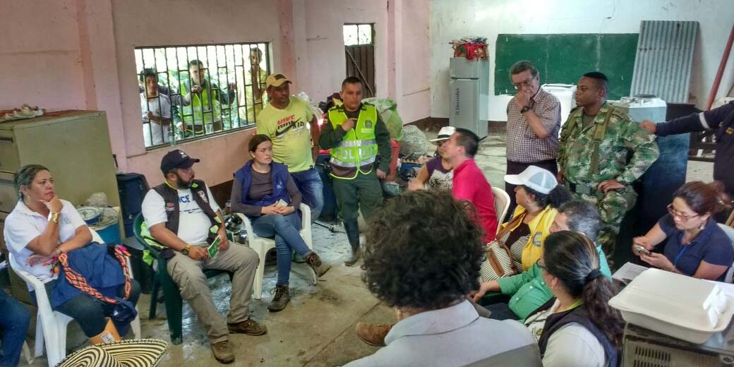 Continúa atención del gobierno departamental a  emergencia en Caparrapí