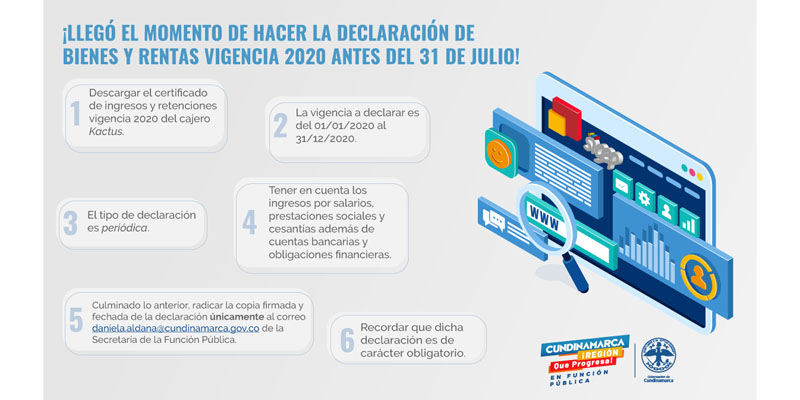 Funcionarios de la Gobernación de Cundinamarca a realizar su Declaración de Renta










