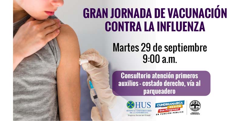 Jornada de vacunación contra la influenza y donación de sangre en la Gobernación de Cundinamarca





