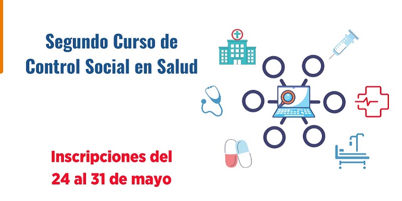 Inscríbase al segundo curso virtual gratuito de Control social en salud