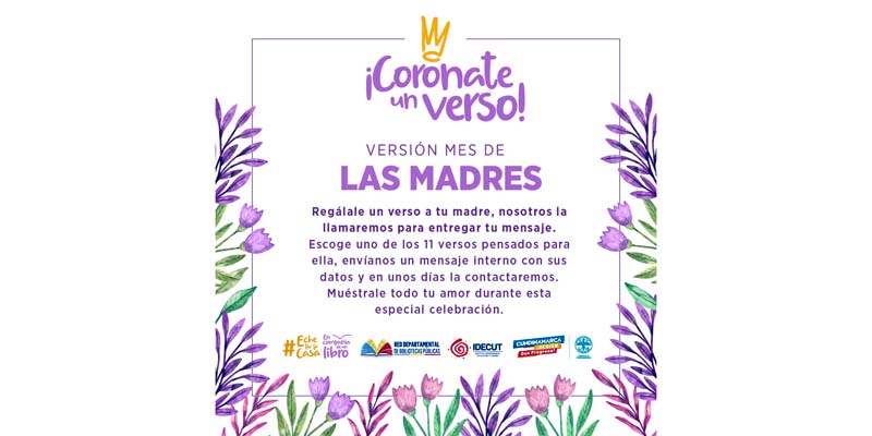 “Corónate un verso para mamá”

