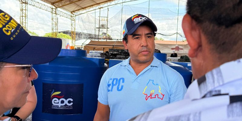Tras el sismo, EPC distribuye más de 116.000 litros de agua en Paratebueno y Medina