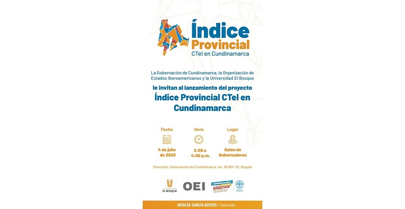 Imagen: Lanzamiento del proyecto “Índice Provincial de CTeI en Cundinamarca”