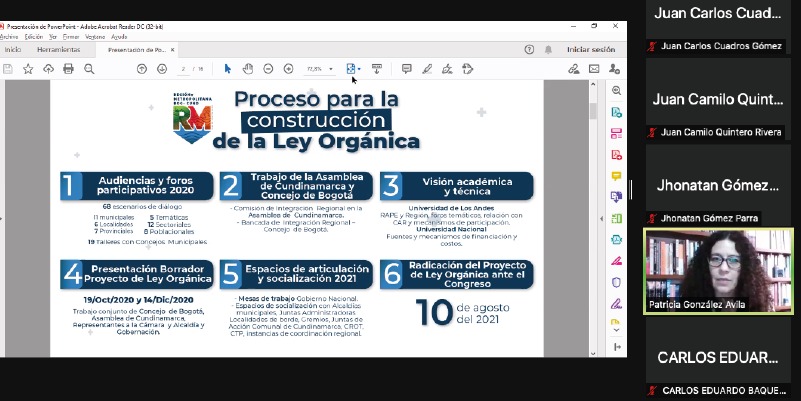 Ciudadanos y concejales de Girardot expresan su interés en Región Metropolitana










