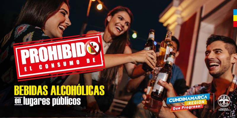 Gobierno departamental prohíbe el consumo de bebidas embriagantes

