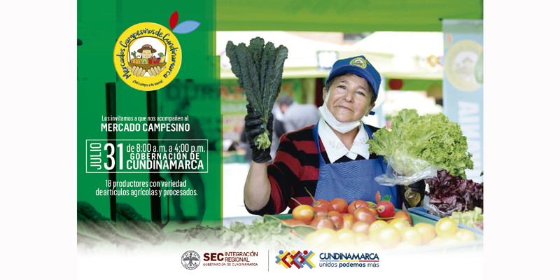 Este martes 31, a mercar en la Gobernación de Cundinamarca




