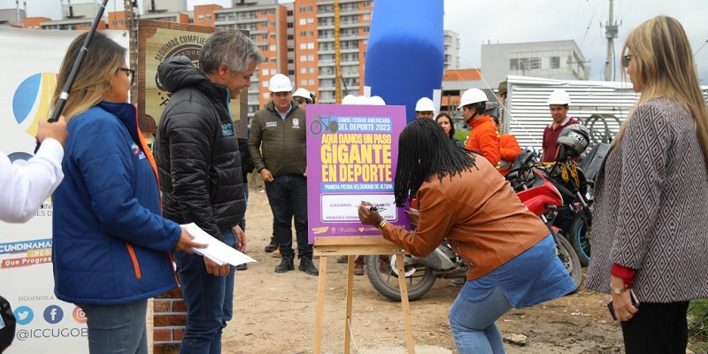 Primera piedra para velódromo de altura en Mosquera
